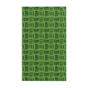 FDT Fuck Trump On Green Hand Towel  Gift For Women Men Anti MAGA Deport Elon Kitchen Bath Towel Housewarming Gift For Him Her Gag Gift  U