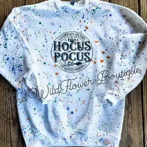 Hocus Pocus paint splatter sweatshirt or Tee
