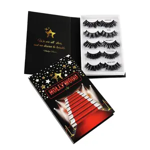 VIP Lashbook – 5-Pair 25mm Premium Mink Eyelash Extension Set | Glam Volume & Dramatic Definition