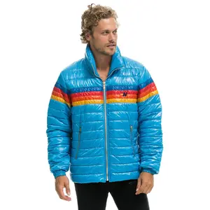 4 STRIPE TRAVELER JACKET - OCEAN GLOSSY