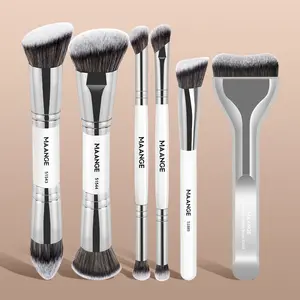 Maange 6-Piece Makeup Brush Set, Includes Foundation Brush, Concealer Brush, Blush Brush, Essential Makeup Tools, Perfect for Daily Use