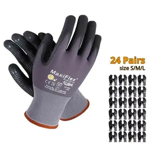MaxiFlex Ultimate Gloves | Guantes de trabajo Maxi Flex Ultimate - Safety Work Gloves, Construction Industry,  Foam Nitrile Palm Coated Gloves