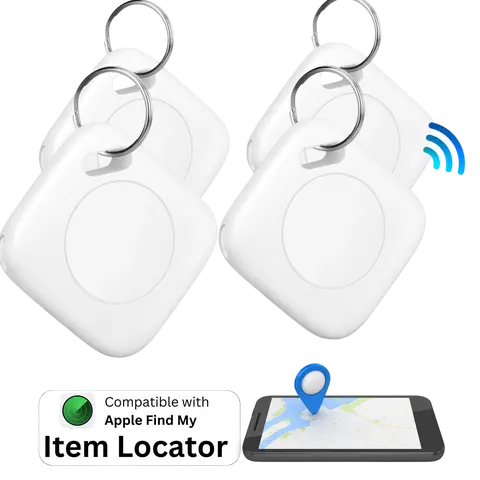 LINKSTYLE.LIFE 2/4Pcs Bluetooth Smart Tracker Tags (iOS Only) - Mini Anti-Lost Device Compatible with Find My Network for Keys, Wallet, Car