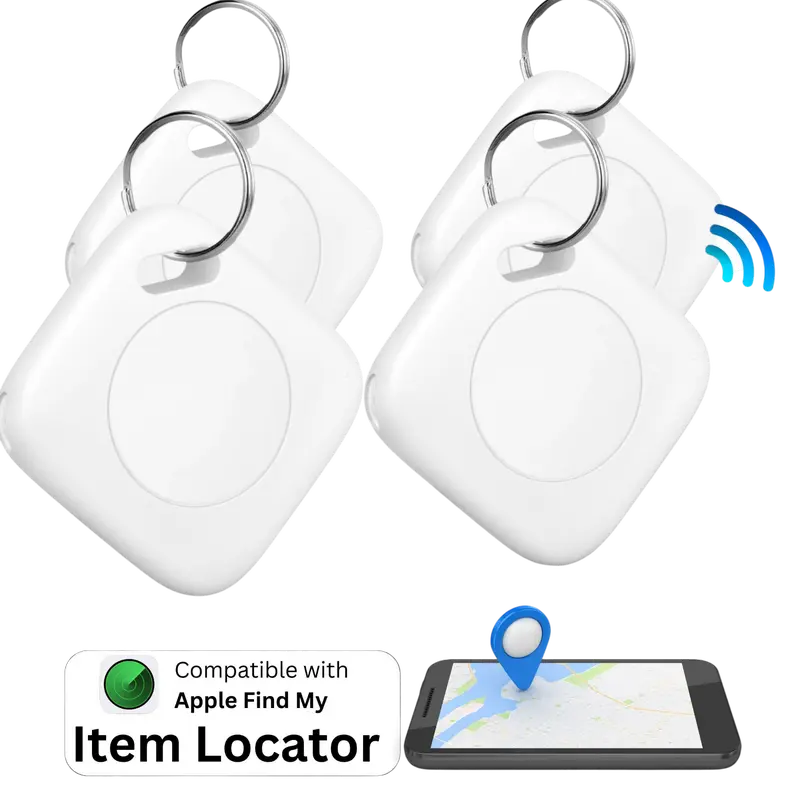 LINKSTYLE.LIFE 2/4Pcs Bluetooth Smart Tracker Tags (iOS Only) - Mini Anti-Lost Device Compatible with Find My Network for Keys, Wallet, Car