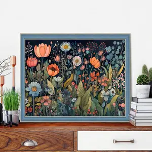 Flower Bush Adult Diamond Painting Kit for Beginners 5D Full Drill Diamond Art DIY Handicraft Home Decor Gift Handmade Daisy