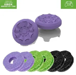 Thumbsticks Grips for PS4/PS5, XBOX, Professional Thumb Grips Joystick Cap Analog Stick Cover 1 High-Rise & 1 Mid-Rise PS54 Gaming Grips with Thumbsticks