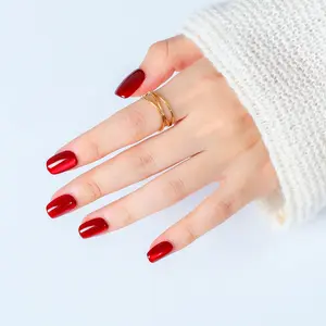 JKNART Press On Nails, Flattering and Versatile, 24-32 pieces, 12-16 Sizes for Perfect Fit, Glossy Natural Finish, Easy Apply, Comfortable & Durable Daily, Business & Elegant Nail Art