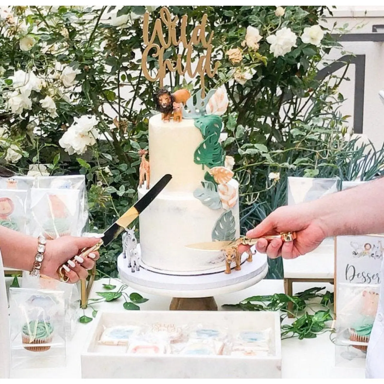 Wild Child Wood Cake Topper