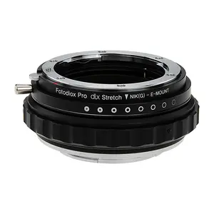 Fotodiox DLX Stretch Lens Adapter - Nikon Nikkor F Mount G-Type D/SLR Lens to Sony Alpha E-Mount Mirrorless Camera Body with Macro Focusing Helicoid and Magnetic Drop-In Filters