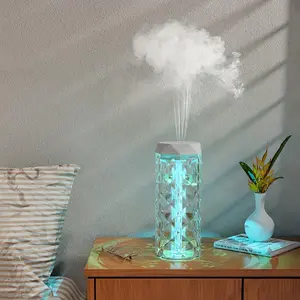 1000ML Large Capacity Air Humidifier, USB Powered Aroma Diffuser with Night Light, Silent Operation Desktop Air Humidifier for Home Office Bedroom Office Use, Air Revitalizer Humidifier, Aroma Diffuser Humidifiers