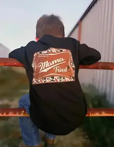 Youth & Adult Mama Tried, #southernhyde Clothing, Country Family Graphic Cotton T-Shirt for Daily Wear and Perfect Gift for All, USA-Made & Printed Apparel	