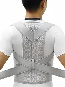 1 Count Adjustable Posture Corrector Shapewear Belts For Men And Women, Back Support Shoulder Straps Provides Lumbar Enhances Effectiveness Waist Cincher, Breathable Material Waist Trainer, Suitable For Training Or Sports, Brace