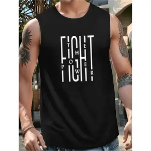Fight the Power Sleeveless Tank Top Activist TShirt Social Justice Rebel Apparel Protest Statement Bold Graphic Streetwear Empowerment Gift