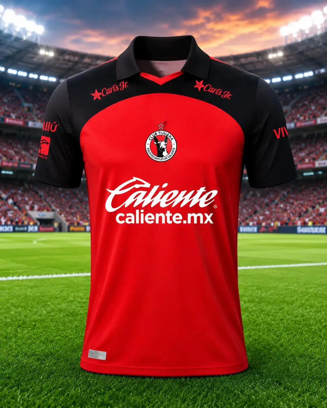 Custom Club Tijuana 2026-2027 Home Jersey – Liga MX Soccer Shirt, Red & Black Football Fan Jersey, Match Day Apparel