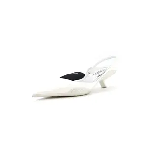 Pre-owned Prada Women's Triangle Logo Slingback Pumps Nylon by Rebag