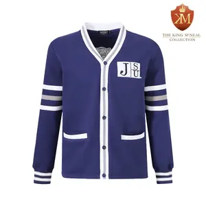 Jackson State Navy Fleece Cardigan
