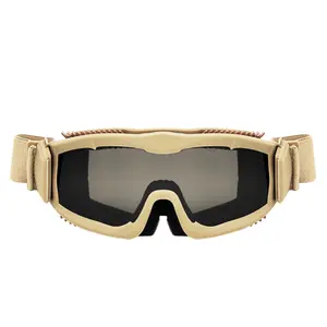 Alpha Tactical Goggles Air Alpha-Style Sealed Wrap Frame Anti-Fog UV400 Protection for Field Paintball & Real-Person CS Outdoor Sports Eyewear gift