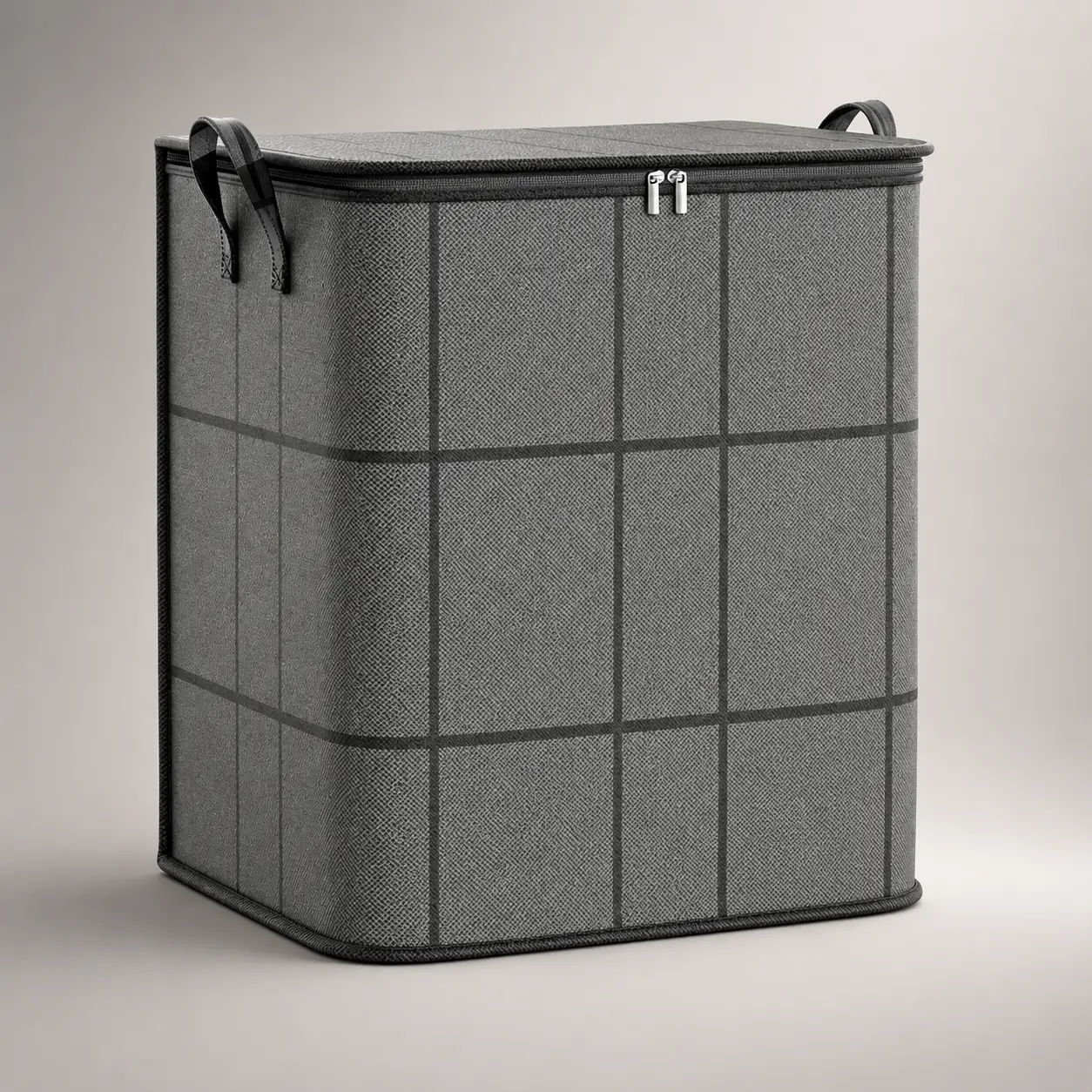 Extra Large Storage Bins with Zipper Closure – Foldable Non-Woven Fabric Organizer for Clothes, Blankets, Bedding & Closet Storage