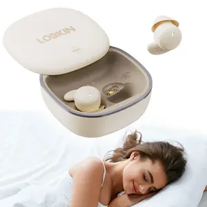 LOBKIN Sleep Headphones, Wireless Bluetooth 6.0 Noise Blocking Sleeping Headphones, Sleep Earbuds for Side Sleepers in-Ear Soft Mini Invisible Buds for Sleeping Working Travel