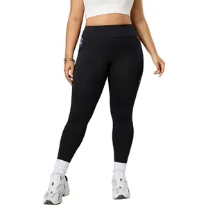 European and American cross-border Plus size yoga pants women's high-waisted peach buttocks tight running fitness pants quick-drying shark pants leggings