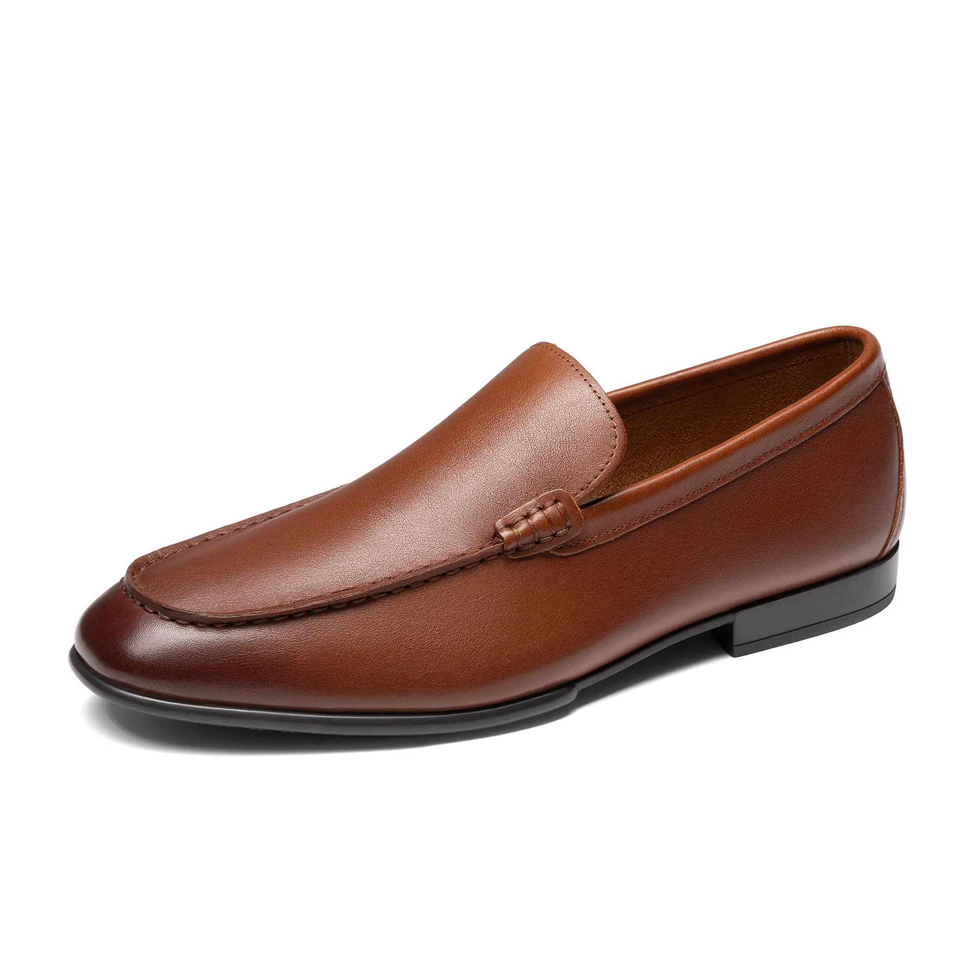 【BRUNO MARC Anniversary】 Men's Classic Leather Suede Slip-On Loafers - Dressy, Low-Profile, No Tie, Old Money, Preppy Heritage Comfort Lightweight Dress Shoes, Dressy Loafers, Low-Profile Loafers tiktokshopbacktoschool