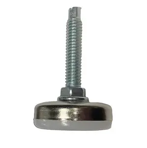 CasterHQ Shepherd 002363 Leveling Furniture Glide 5/16" -18 x 2 Threaded - Easy Adjustable Hex Nut - Non-Marking Base