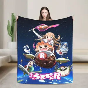 2026 Himouto Umaru-Chan Cartoon Soft Throw Blankets for Home Bedroom Bed Sofa Picnic Travel Cover Child Gift Superb Christmas Blanket gift