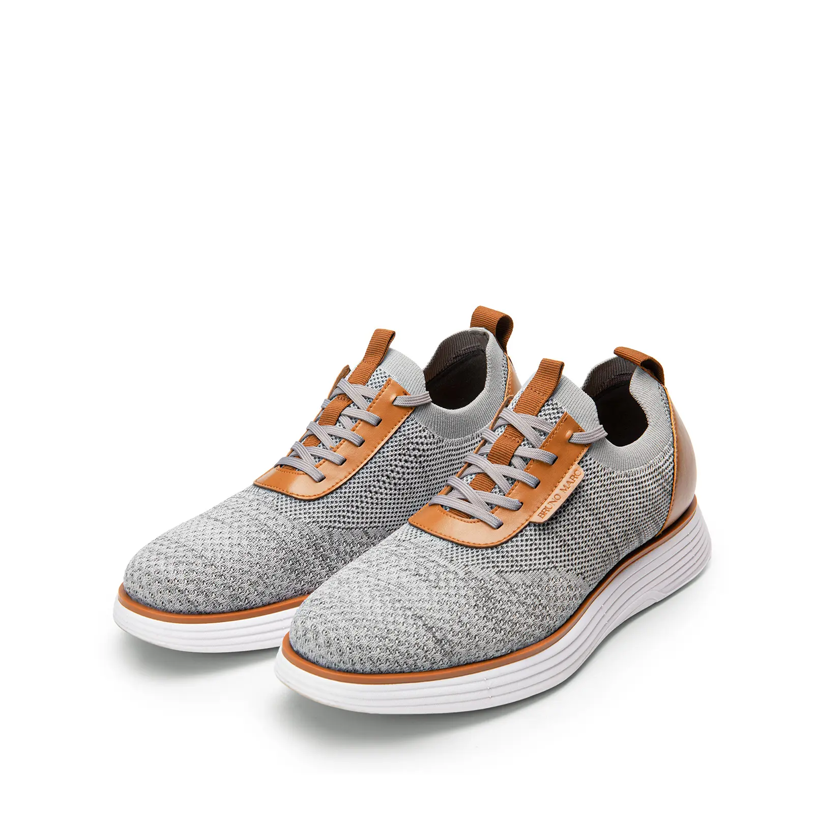 BRUNO MARC MaxFlex Suite Breeze+ Men's Closed Low-Cut Knit Mesh Oxford Footwear - Lightweight, Breathable, Flexible Casual Athletic Sneaker with Arch Support Insole for Work, Training