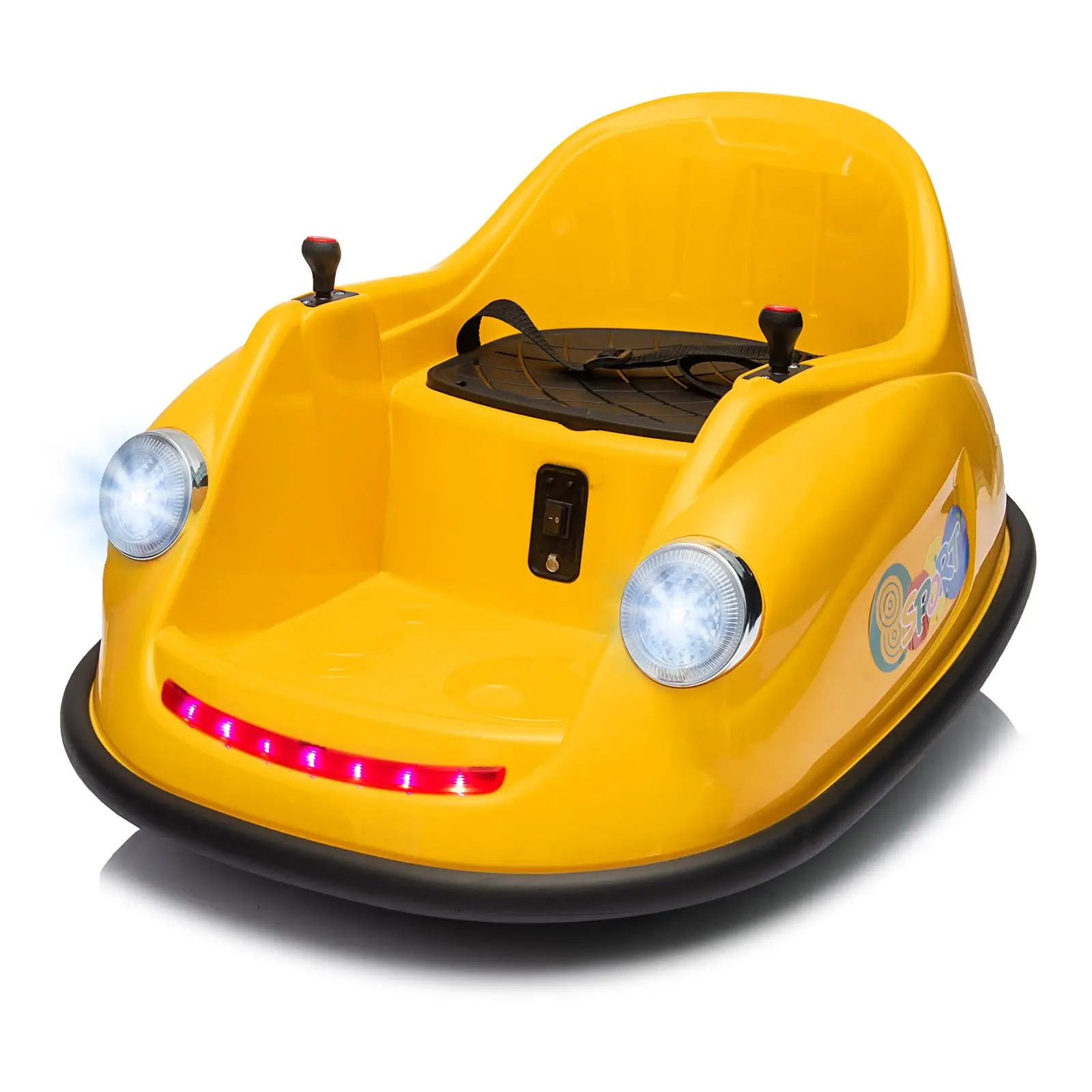 【GARVEE】Electric Ride-On Bumper Car for Toddlers with 12V Battery, Remote Control, 360-Degree Spin, Music Features, and Safety Certification – Perfect Gift for Young Children
