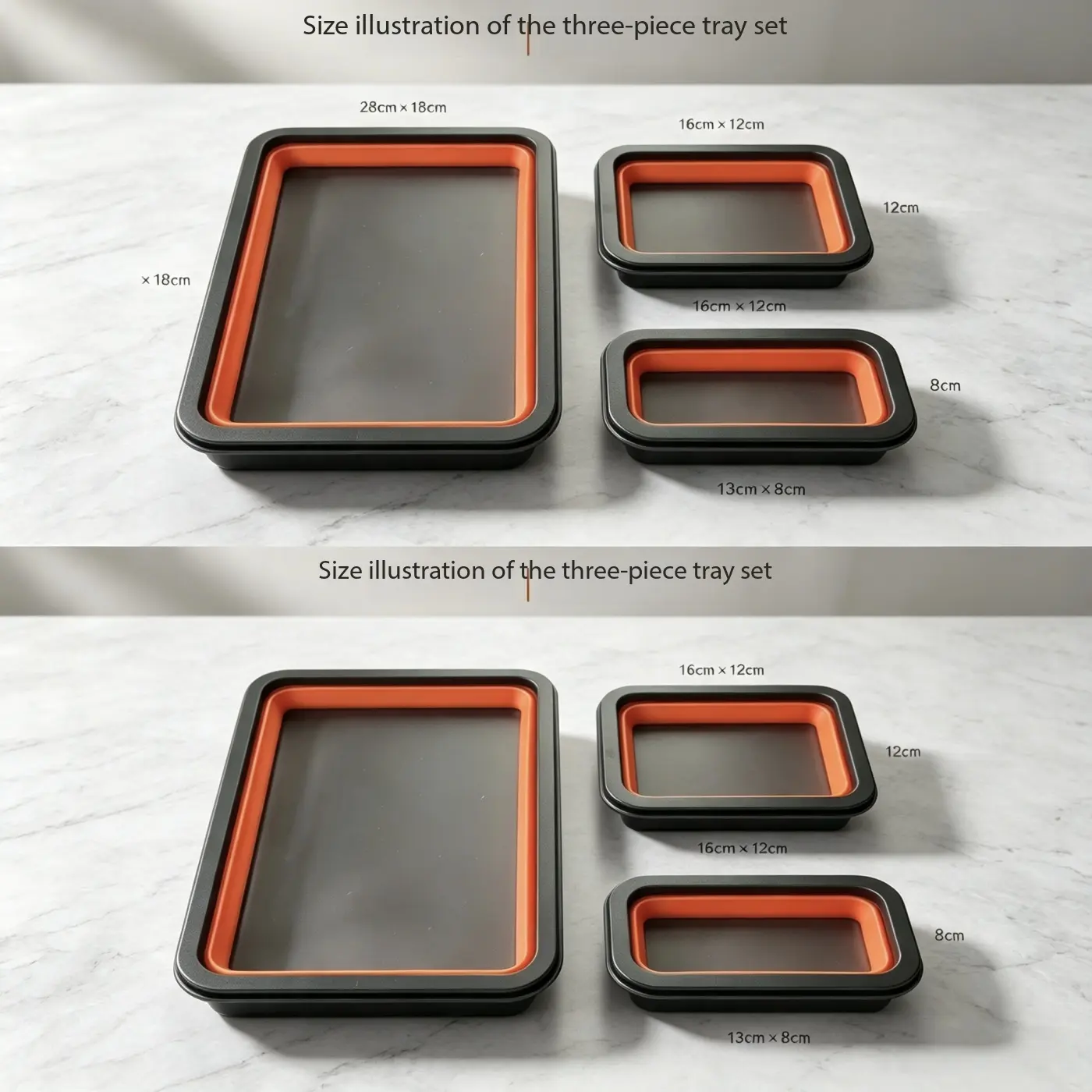 2-Pack Foldable Magnetic Parts Trays, Screw & Hardware Storage Organizers for Tools & Hardware
