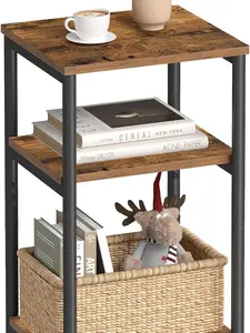 Side Table, Small End Table, Tall Nightstand