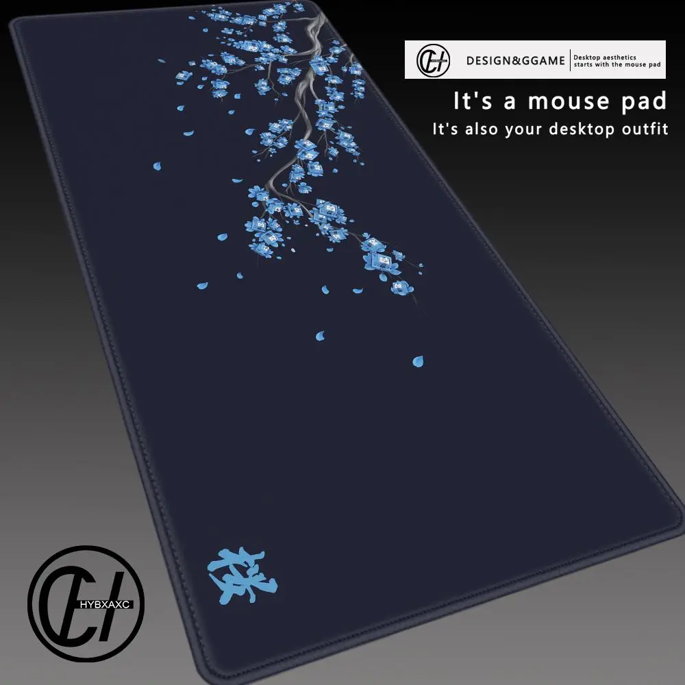 Japan Cherry Blossom Mouse Pad Gray Laptops Gaming Deskmat Sakura Mousepad Anime Office Carpet Gamer Keyboard Computer Desks Desk Mat Cute
