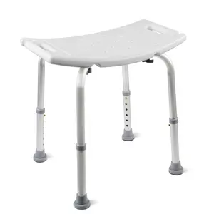 Adjustable Shower Chair with Suction Feet | Safe Non-Slip Shower Bench Seat for Inside Tub | Portable Medical Bath Stool for Elderly, Disabled & Adults | 300 lbs Capacity | Tool-Free Assembly