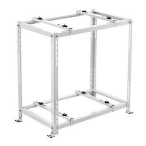 VEVOR Mini Split Ground Stand, Anti-Vibration Mini Split Stand for 9000-18000 BTU Ductless Air Conditioner Heat Pump, Heavy Duty AC Base Bracket Floor Mount w/ 551LBS Max.Load,Dual Levels