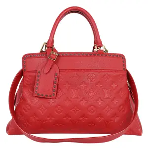 Empriente Vosges Leather Shoulder Bag Medium Red