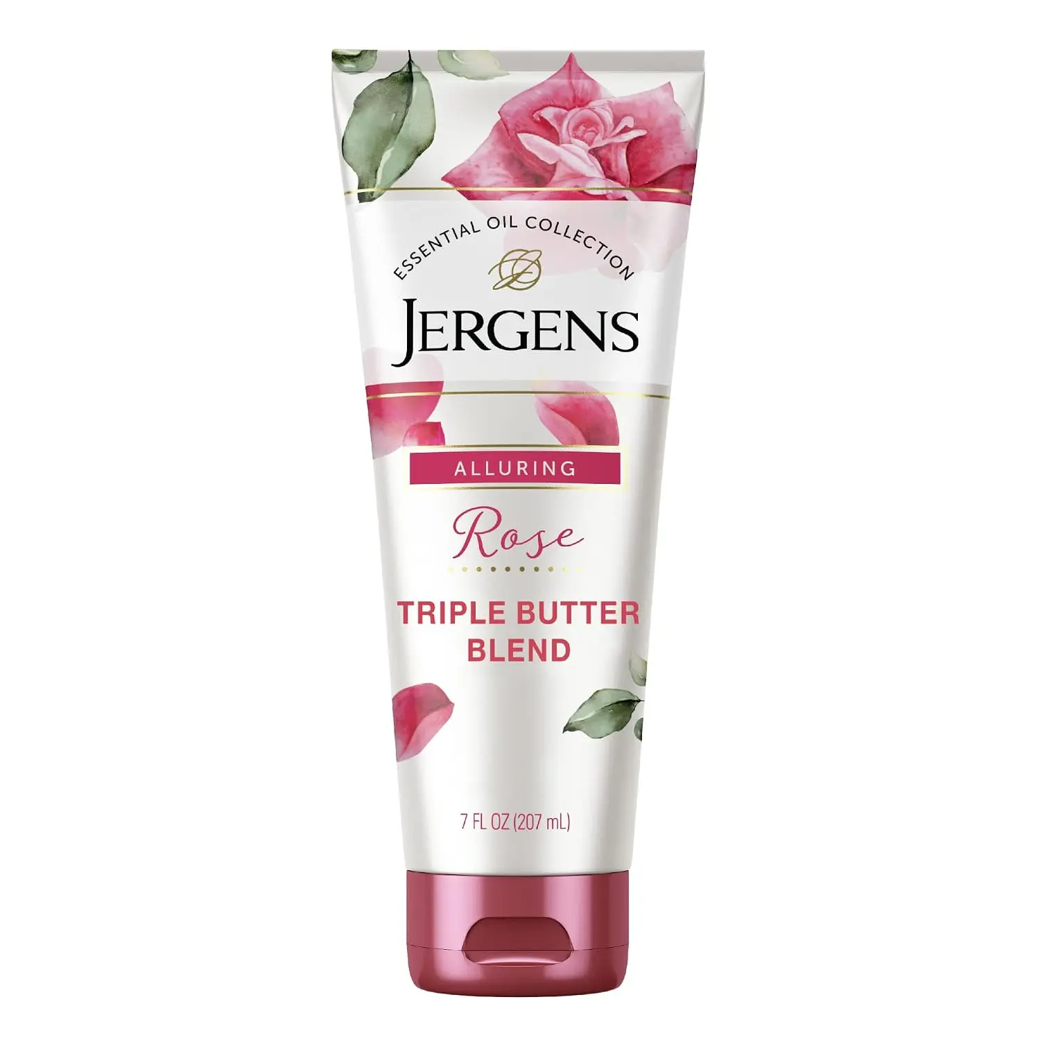 Jergens Rose Hand & Body Lotion For Dry Skin, 7 fl oz