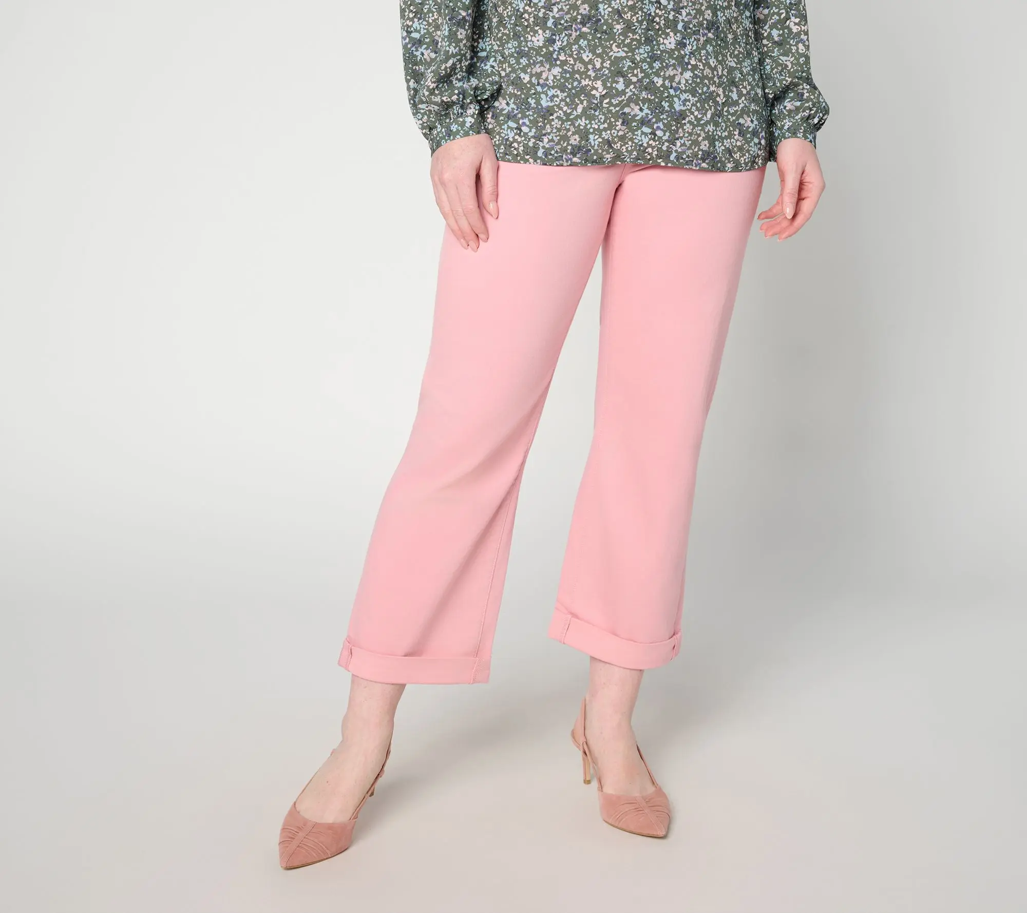 NYDJ Regular Cool Embrace Bailey Relaxed Straight Leg Crop Jeans