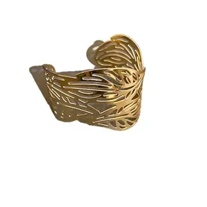 Silver Wide Cuff Bangle for Women, Minimalist Open Cuff Bracelet, Chunky Statement Jewelry for Daily Wear & Party