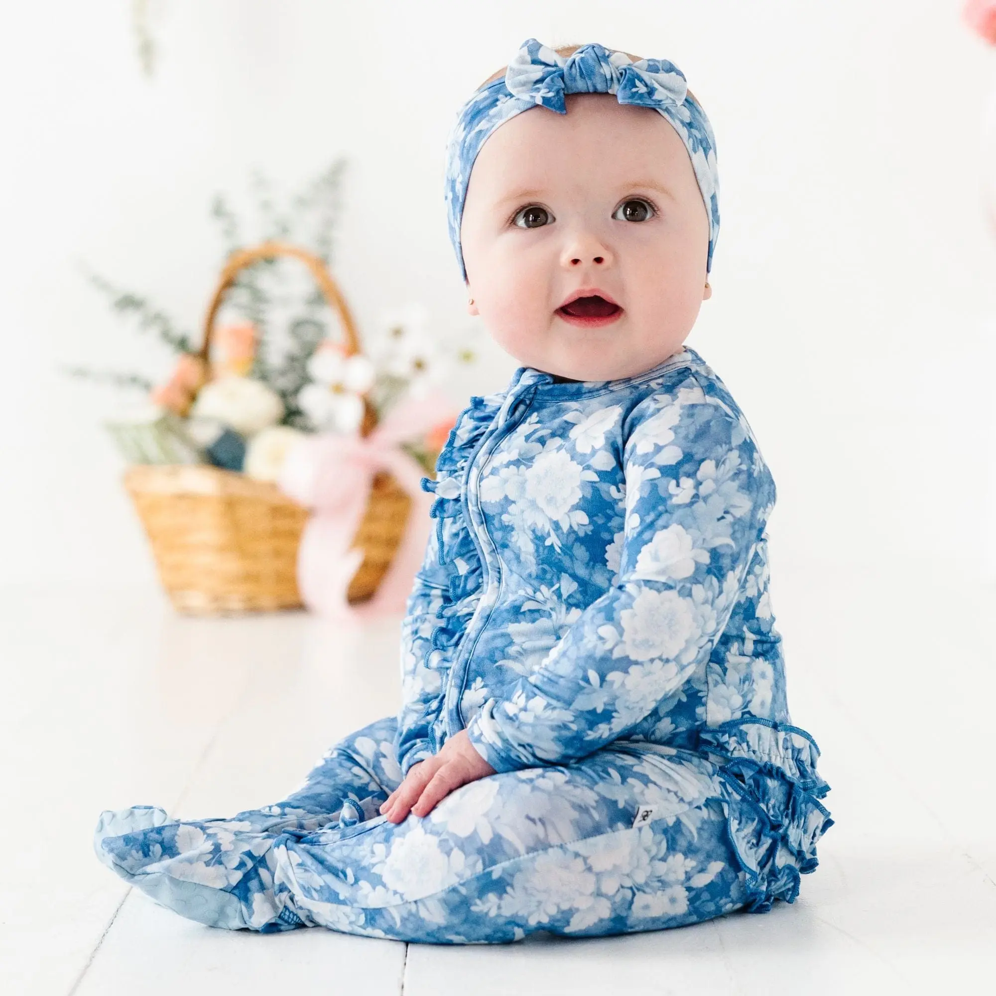 Southern Rose Ruffle Footie
