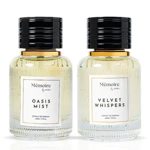 Oasis Mist & Velvet Whispers Extrait de Parfum Sprays 100ml (3.3 OZ) - Memoire Collection by Azha | Fresh Tranquility Meets Sensual Elegance (Bundle)