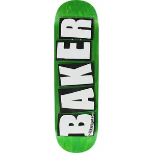 Baker Skateboard Deck Brand Logo Veneers B2 Green 8.25"