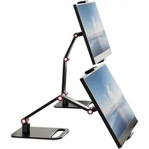 Portable Expandable Desktop Monitor Stand Holder Fits 6-17.3 Inch Screens and 12.9 Inch Tablets