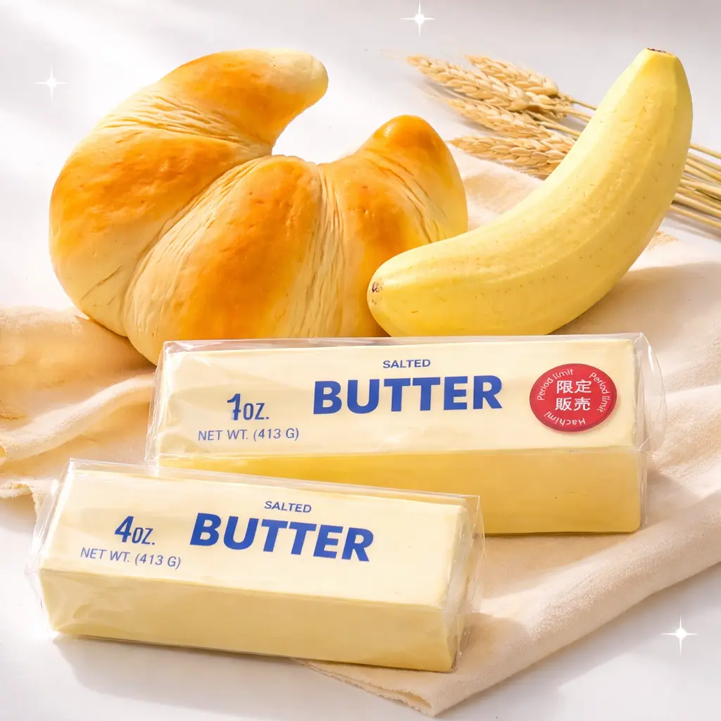 4PCS (Large Butter + Small Butter + Banana + Bread