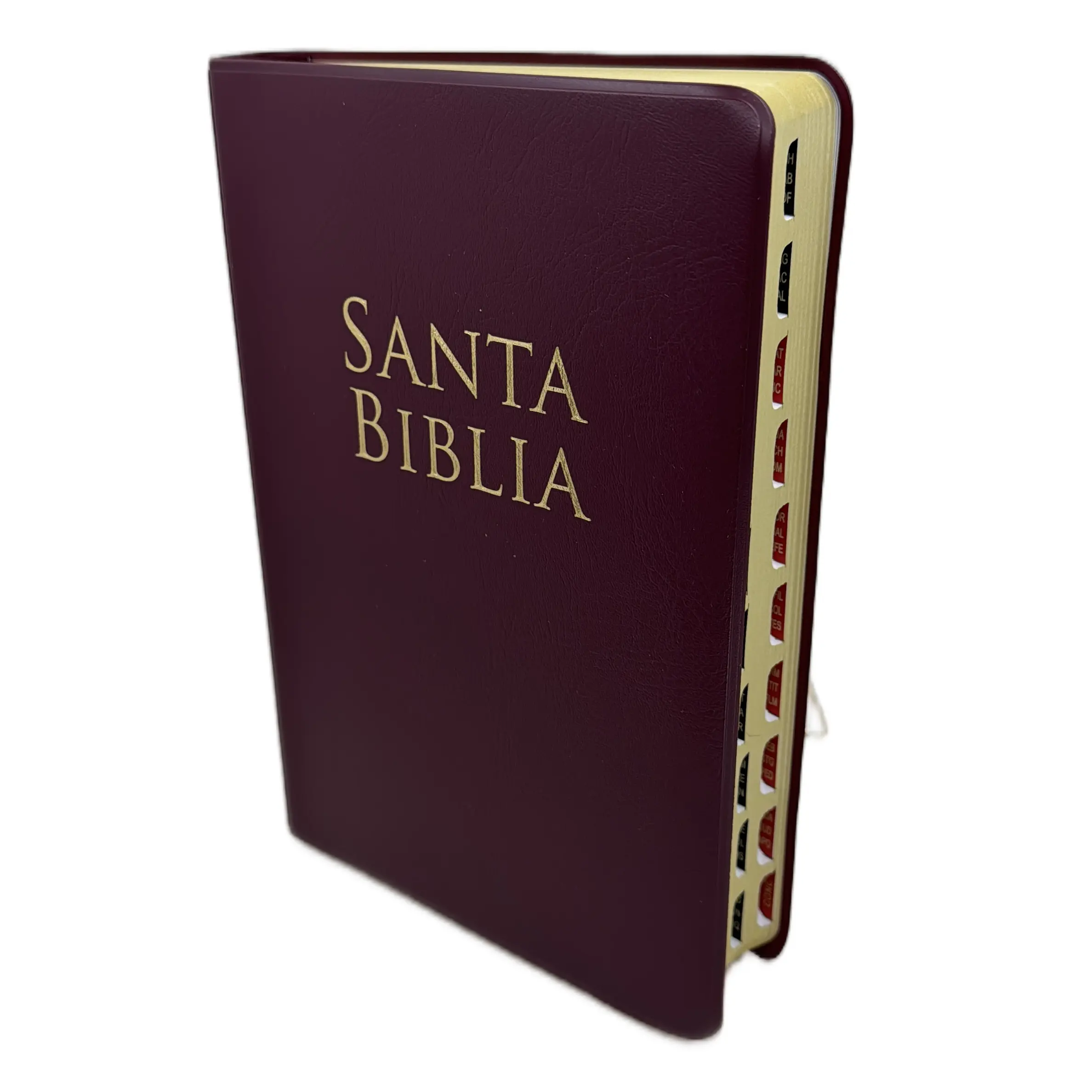 Biblia letra grande 12 puntos manual con indice Rv1960 tapa vinilo vino
