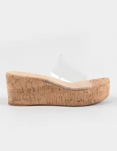 BAMBOO Beyond Womens Wedge Sandals