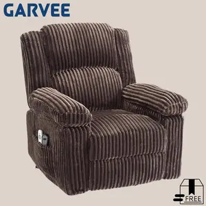 Garvee Power Lift Recliner Chair - Heat and Massage, Electric Lift Plush Recliner with Soft Padded Seat, Back Support & Armrests, Designed for The Elderly and People with Mobility Impaired