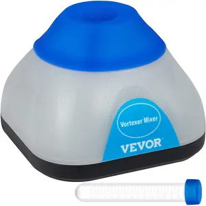 【summerfinds】VEVOR Vortex Mixer, 3000rpm Mini Vortex Mixer Shaker, Touch Function Scientific Lab Vortex Shaker, Mix Up to 50ml, 6mm Orbital Diameter for Test Tube, Tattoo Ink, Nail Polish, Eyelash Adhesives, Paint