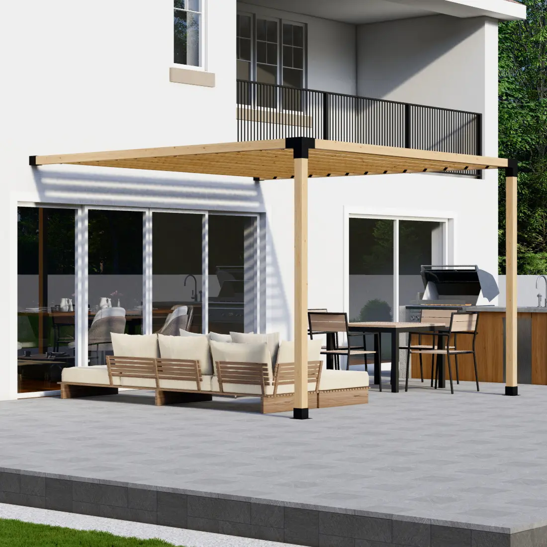 Small Deck Pergola Kit Small Deck Pergola Kit