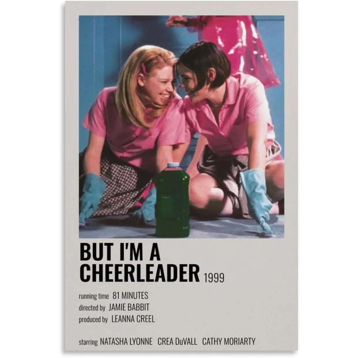Colorful Artistic But I'm A Cheerleader Movie Theme Poster Canvas, Unframed Home Decor Wall Decoration for Bedroom, Bar, 12x18in(30x45cm) Waterproof Posters & Prints, Tube Packaging Gifts, Home Supplies