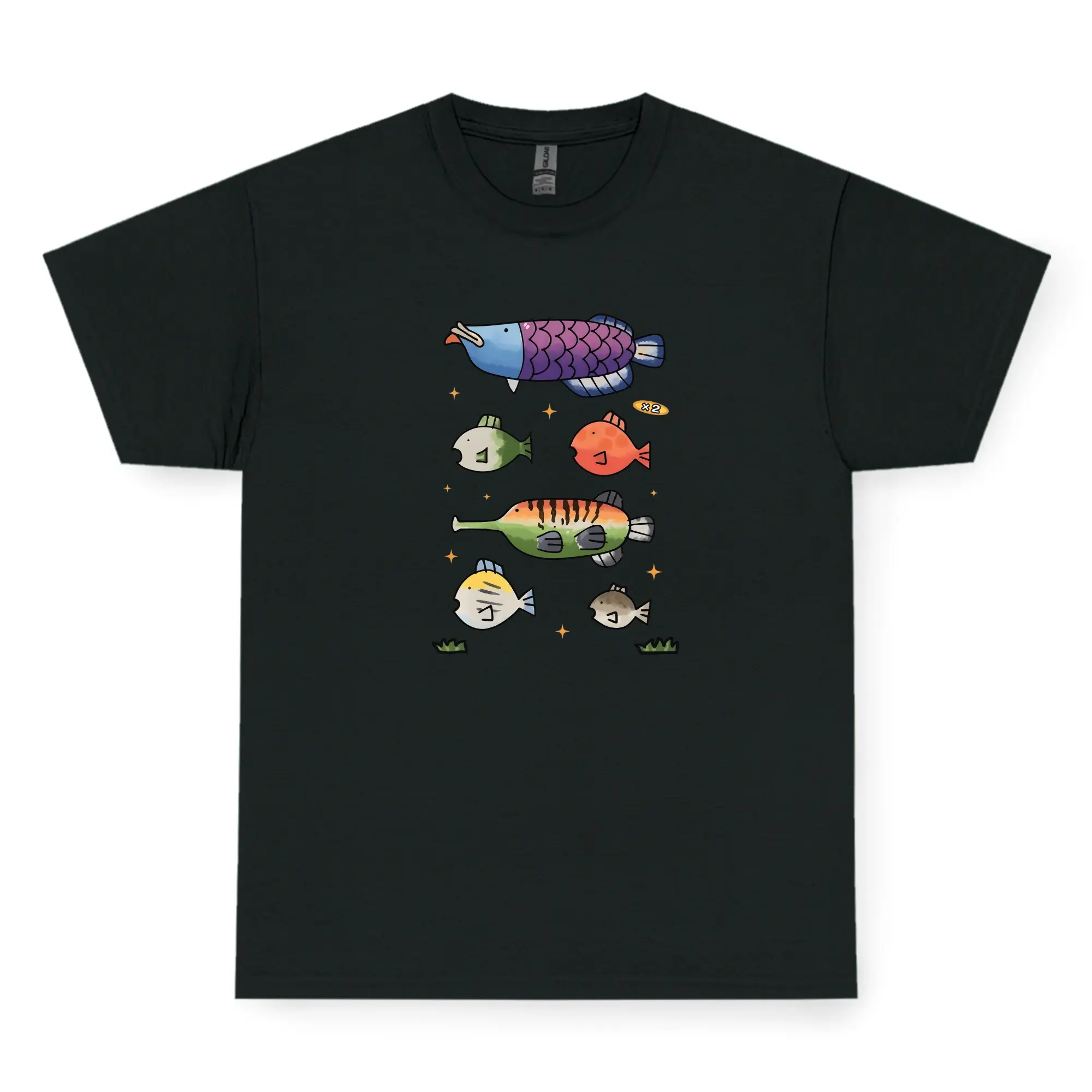 Wii Play Fish Species Graphic T-Shirt, Wii Fish Shirt, Vintage 90s Sea Animal T-shirt, Unisex Streetwear Tee, Crewneck Shirt, Trending Viral, Gift For Him and Her